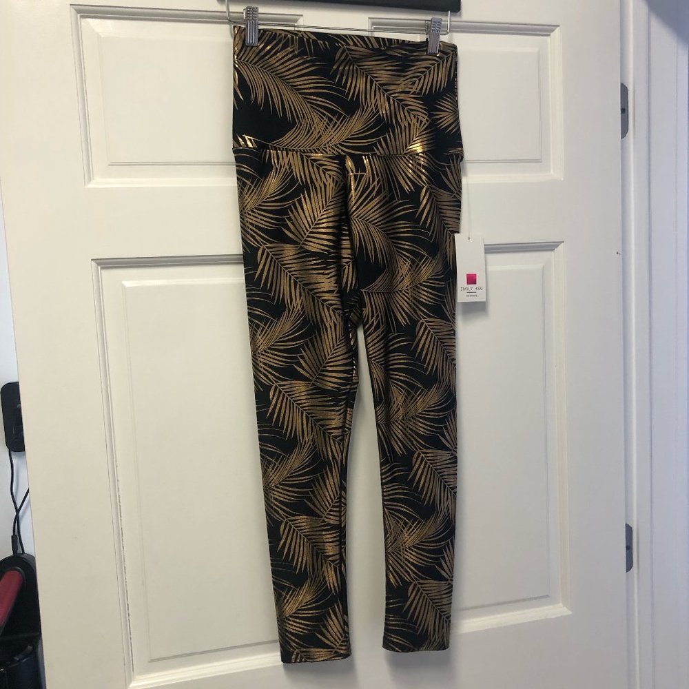 Emily Hsu Palm Foil Leggings